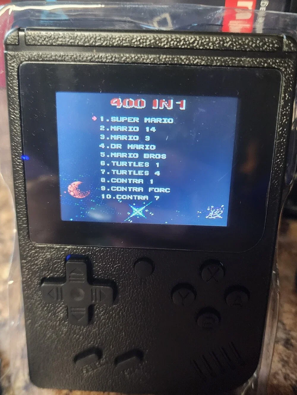Retro Handheld Game Console - Blue